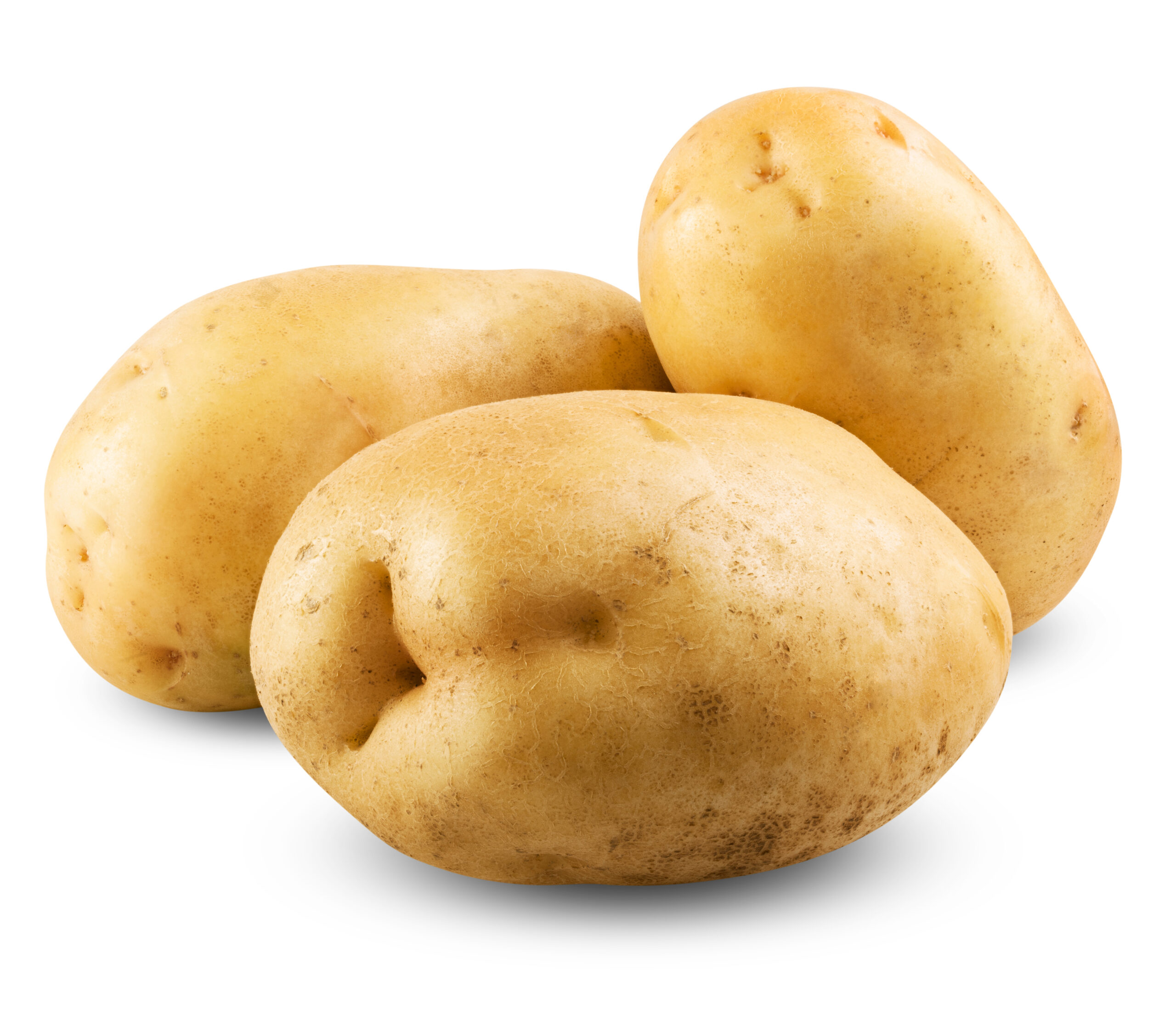 potato isolated on a white background close up. Clipping Path